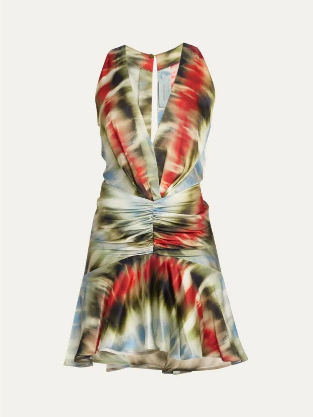 Silvia Tcherassi Elettra Abstract Silk Mini Dress Size Small